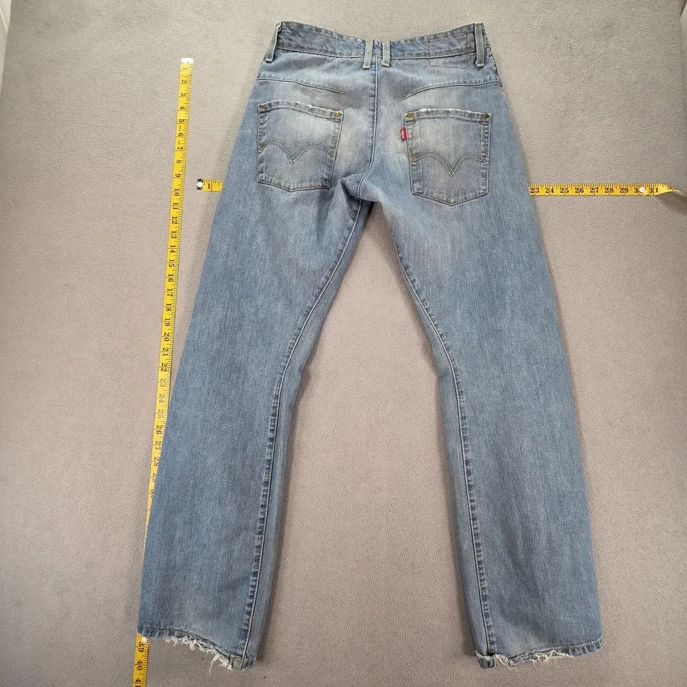 VTG Levis Engineered Jeans Mens Blue Light Wash Straight Twisted Fits‎ 28x31